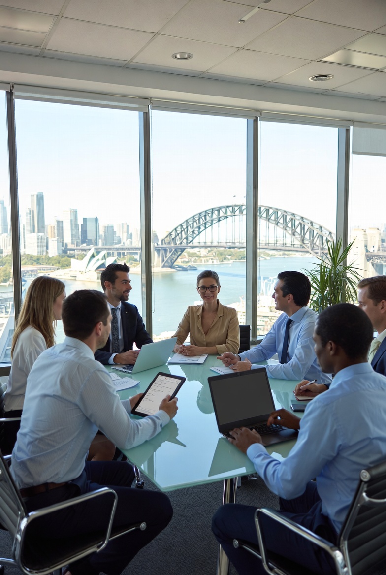 Professional team collaboration